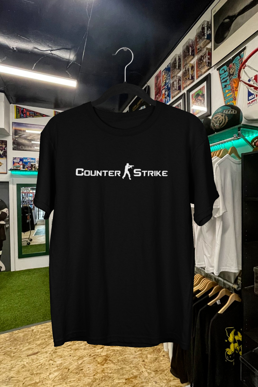 Esports Gaming Logo - เสื้อยืดลายตัวอักษร Vintage Counter Strike - เสื้อยืดเกม