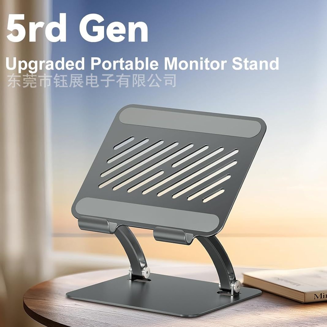 Dual Monitor Stand - ขาตั้งแท็บเล็ต, ขาตั้งอะลูมิเนียมแบบปรับได้สองแกน, ใช้ได้กับไอแพดขนาด 4.7-16.5 นิ้ว, จอภาพพกพา