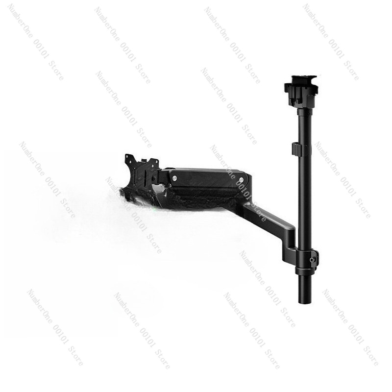 Dual Monitor Stand - ขายึดจอภาพแบบติดเพดานแบบสองจอ, ขาตั้งจอแสดงผลแบบตั้งโต๊ะแบบกลับหัวได้สำหรับหอพักและพื้นที่ทำงานขนาดเล็ก