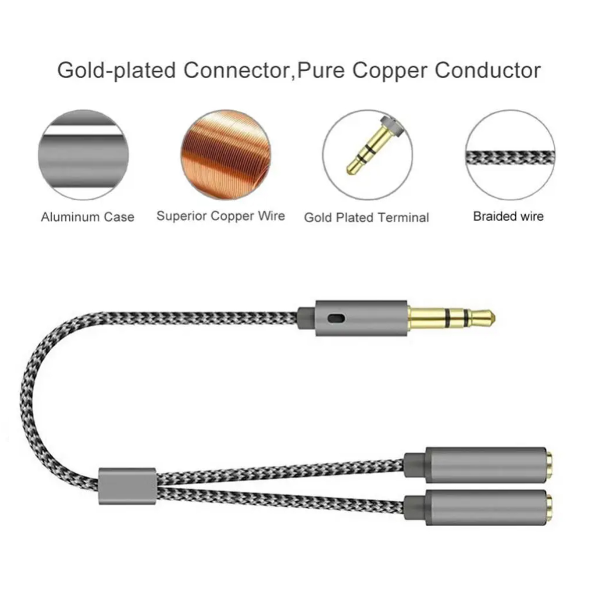 ชุดหูฟังSplitter 3.5 มม.+ ไมโค - Esports Gaming Splitter บทวิจารณ์และราคา