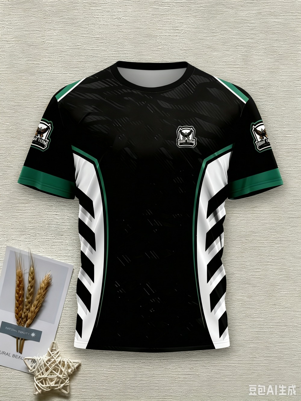 เสื้อยืดทีมกีฬาอีสปอร์ตสำหรับผ - Esports Gaming Logo บทวิจารณ์และราคา