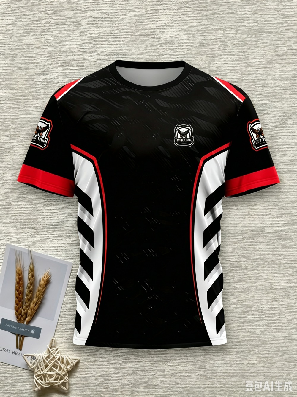 เสื้อยืดทีมกีฬาอีสปอร์ตสำหรับผ - Esports Gaming Logo บทวิจารณ์และราคา