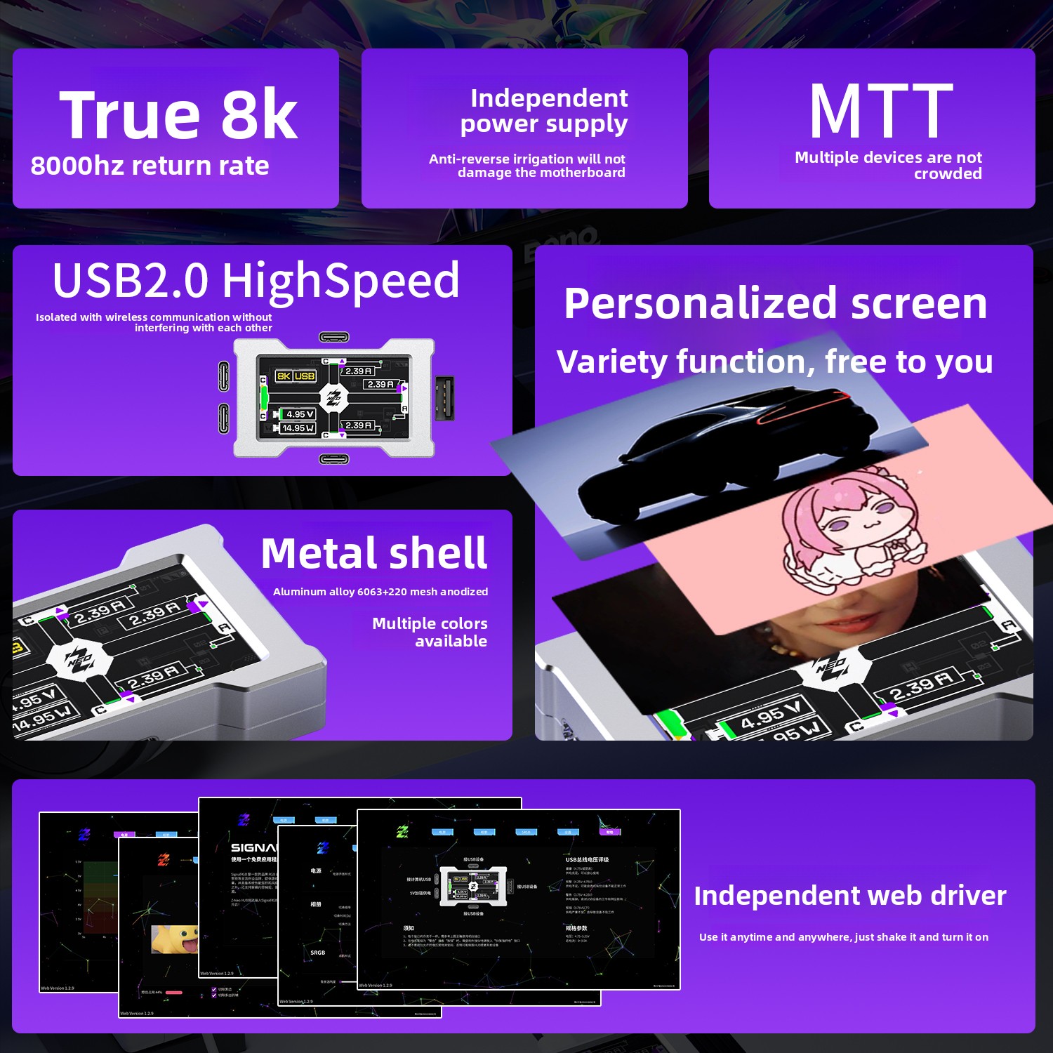ฮับเกมมิ่ง USB HMLAB ZNEO - 2  - Esports Gaming Splitter บทวิจารณ์และราคา