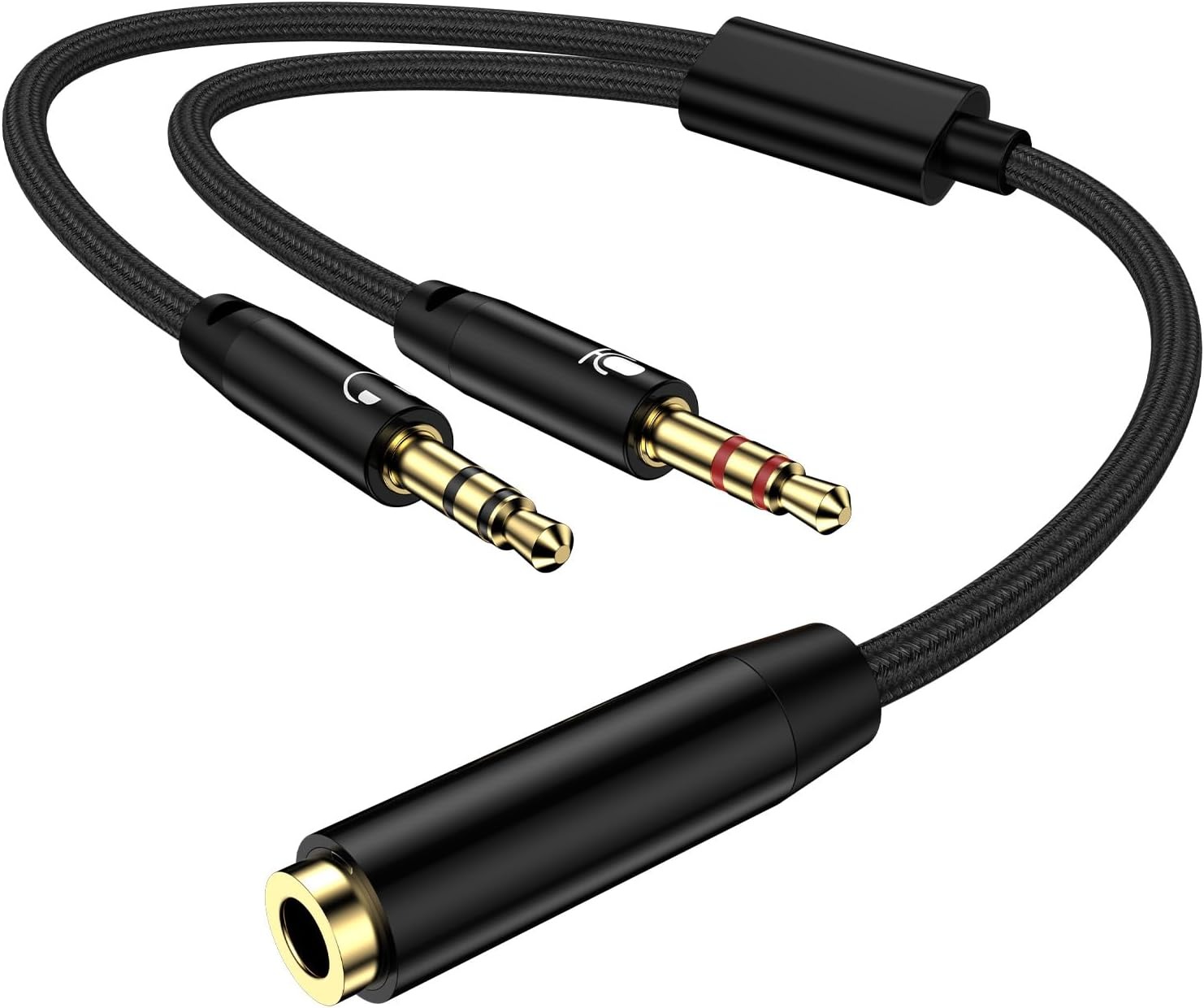 ตัวแยกไมโครโฟนหูฟังขนาด 3.5 มม - Esports Gaming Splitter บทวิจารณ์และราคา