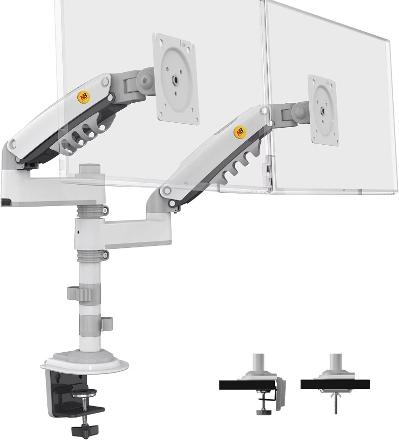 ขาตั้งจอคอมพิวเตอร์แบบติดโต๊ะ  - Dual Monitor Stand บทวิจารณ์และราคา