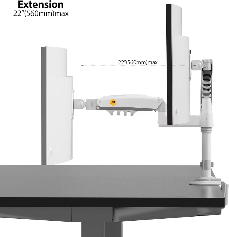 ขาตั้งจอคอมพิวเตอร์แบบติดโต๊ะ  - Dual Monitor Stand บทวิจารณ์และราคา